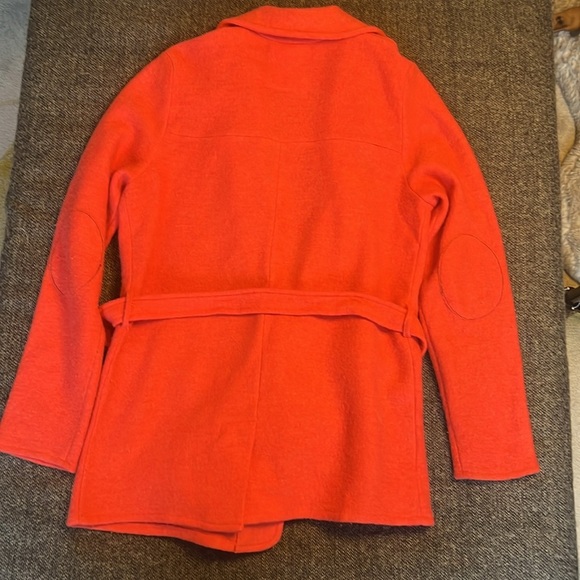 Anthropologie sparrow 100% Wool Coral Knit Belted Blazer sz S - Picture 11 of 11